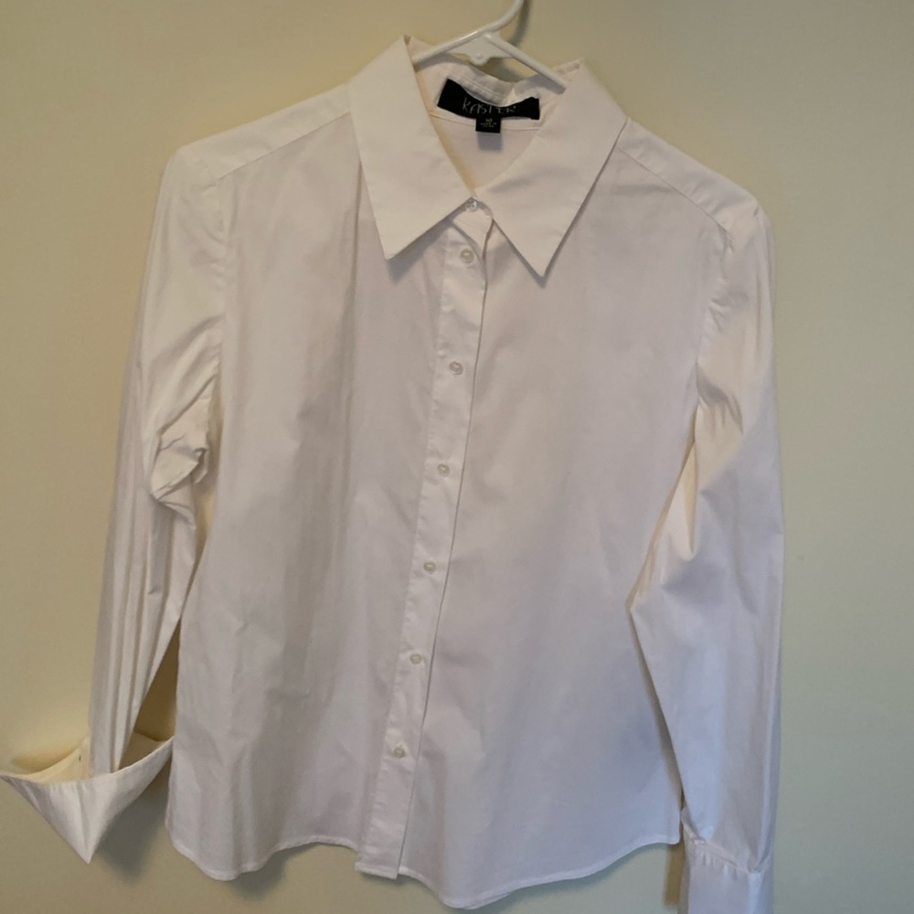 Kasper Button Down With Decorative Cuff Links - image 1